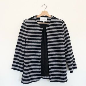 EUC Amour Vert Striped Boucle Jacket